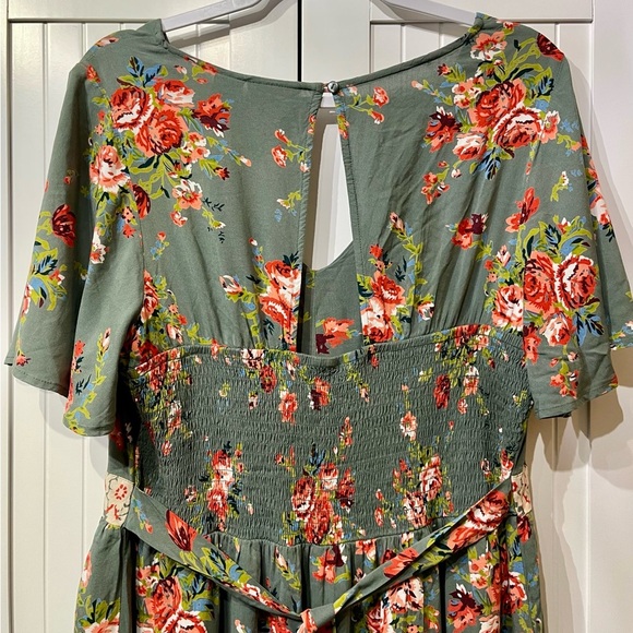 Wrangler Retro Green Floral Dress - Picture 5 of 6